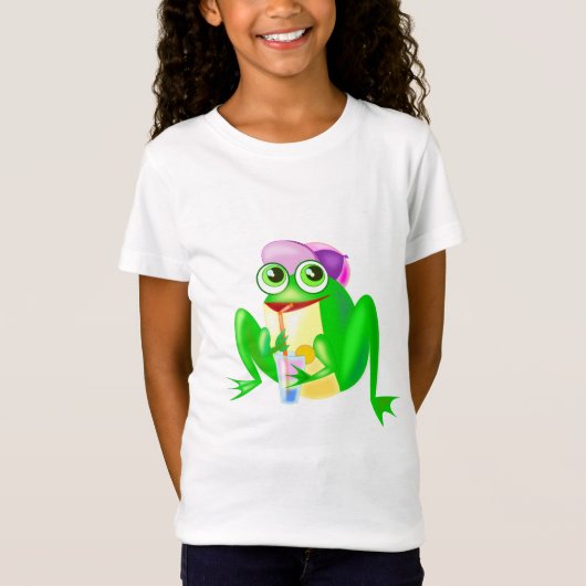Happy Party Frog Funny T-Shirt (Devant)