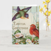 Happy Pasen  afbeelding van Pasen Kaart (Gele Bloem)