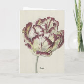 Happy Pasen -  gele & rode Tulip Kaart (Achterkant)