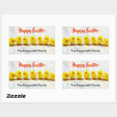 Happy Pasen gepersonaliseerd Rechthoekige Sticker (Vel)