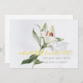 Happy Pasen .lily Feestdagenkaart (Voorkant / Achterkant)