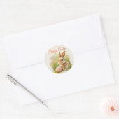 Happy Pasen Ronde Sticker (Envelop)