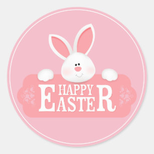 Happy Pasen Ronde Sticker