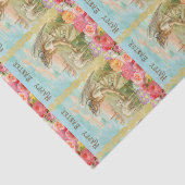 Happy Pasen Typografie  Angel Lamb Tissuepapier (Detail)