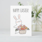 Happy Paskaart Bedankkaart (Staand voorkant)