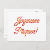 Happy Paskaart Feestdagenkaart (Voorkant / Achterkant)