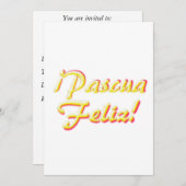 Happy Paskaart Kaart (Voorkant / Achterkant)