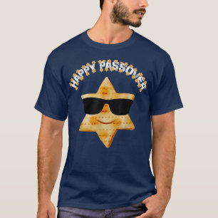 Happy Passover 2022 Funny Matzah Face Pesach Jewis T-shirt