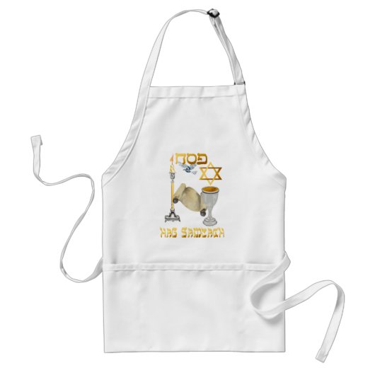 Happy Passover Apron Standaard Schort (Voorkant)