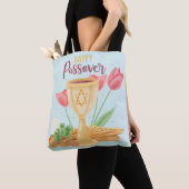 Happy Passover Canvas tas (Dichtbij)