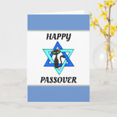 Happy Passover Cats Kaart (Gele Bloem)