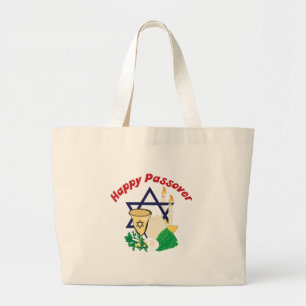 Happy Passover Grote Tote Bag