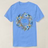 Happy Passover Hebrew Star van David T-shirt (Design voorkant)