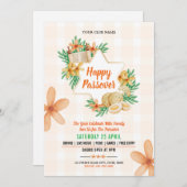 Happy Passover Invitation flyer Kaart (Voorkant / Achterkant)