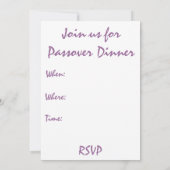 Happy Passover Kaart (Achterkant)