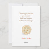 Happy Passover Spring Pesach Seder Feestdagenkaart (Achterkant)