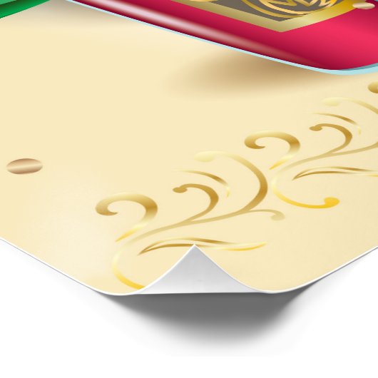 Happy Passover Spring Pesach Seder Perfect Poster (Hoek)