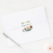 Happy Passover Spring Pesach Seder Ronde Sticker (Envelop)