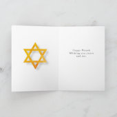 Happy Passover Star van David Feestdagen Kaart (Binnen)