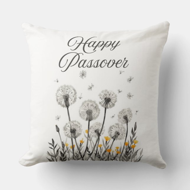"Happy Passover' Throw Pillow Kussen (Voorkant)
