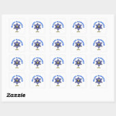 Happy Passover Vierkante Sticker (Vel)