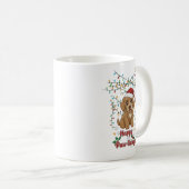 Happy Paw-lidays Christmas Cockapoo Mug (Devant droit)