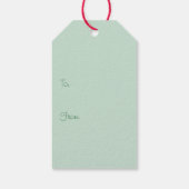 Happy Pawholidays Honden Rood Groen Cadeaulabel (Achterkant)