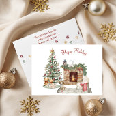 Happy Pawholidays Hondenontwerp - Cavapoo Feestdagen Kaart