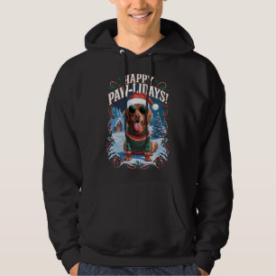Happy Pawholidays Nova Scotia Duck Toller Xmas Hoodie