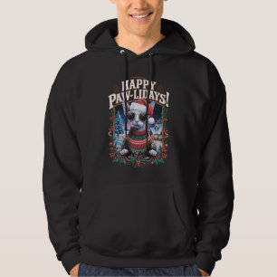 Happy Pawholidays Sphynx Cat Merry Christmas Holid Hoodie