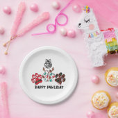 Happy Pawliday - kerstfeestdag Bord (Feest)