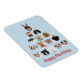 Happy Pawlidays Dog kerstboom Magneet (Rechterzijde)