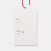 Happy Pawlidays Franse Bulldogs Cadeaulabel (Achterkant)