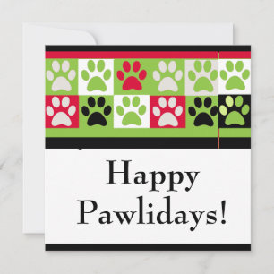 Happy Pawlidays-kaart