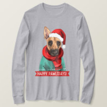 Happy Pawlidays Kerstmis T-Shirt, breid de BMC uit