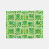 Happy Peapods Fleece Deken (Voorkant (Horizontaal))