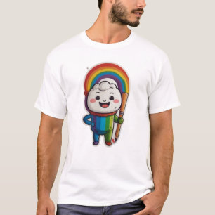 Happy Pencil Sketching Rainbow T-shirt
