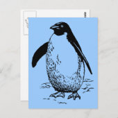 Happy Penguin Briefkaart (Voorkant / Achterkant)