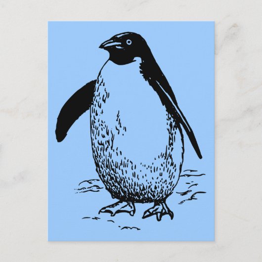 Happy Penguin Briefkaart (Voorkant)