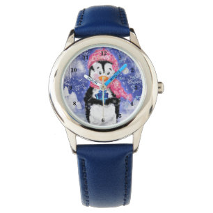 Happy Penguin - Kerstmis - Horloge