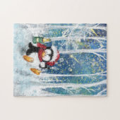 Happy Penguin - Kerstmis - Legpuzzel (Horizontaal)