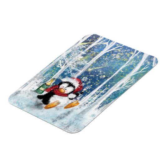 Happy Penguin - Kerstmis Magneet (Linkerzijde)