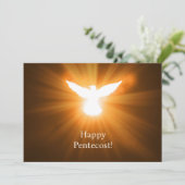 Happy Pentecost Feestdagenkaart (Staand voorkant)