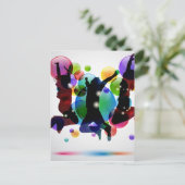 Happy People Briefkaart (Staand voorkant)