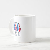 Happy People Masai Warriors Walking Art Print Koffiemok (Voorkant links)