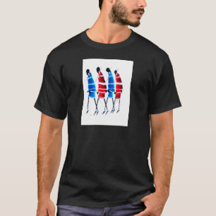Happy People Masai Warriors Walking Art Print T-shirt