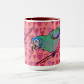 Happy perrot tone tone tone tasse de café (Centre)