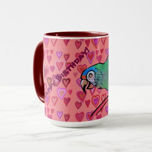 Happy perrot tone tone tone tasse de café (Devant gauche)