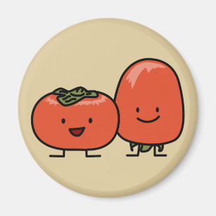 Happy Persimmon Pair Magneet