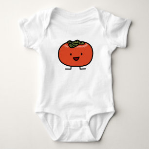 Happy Persimmon Pair Persimmons Sweet Fruit Romper